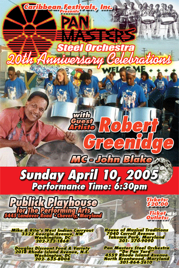 Pan Masters Steel Orchestra 20th Anniversary Celebrations