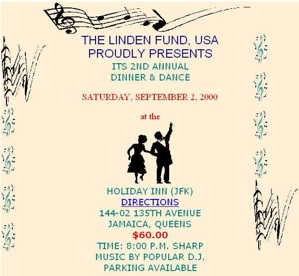 Linden Fund Dance September 2nd